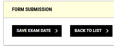 This image shows the form submission section of the student portal. Under form submission, there is two clickable buttons, the left button states 