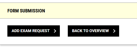 This image shows the form submission section of the student portal. There are two options the user could select, 